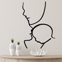 Wallity Accesorio decorativo de pared de metal Negro